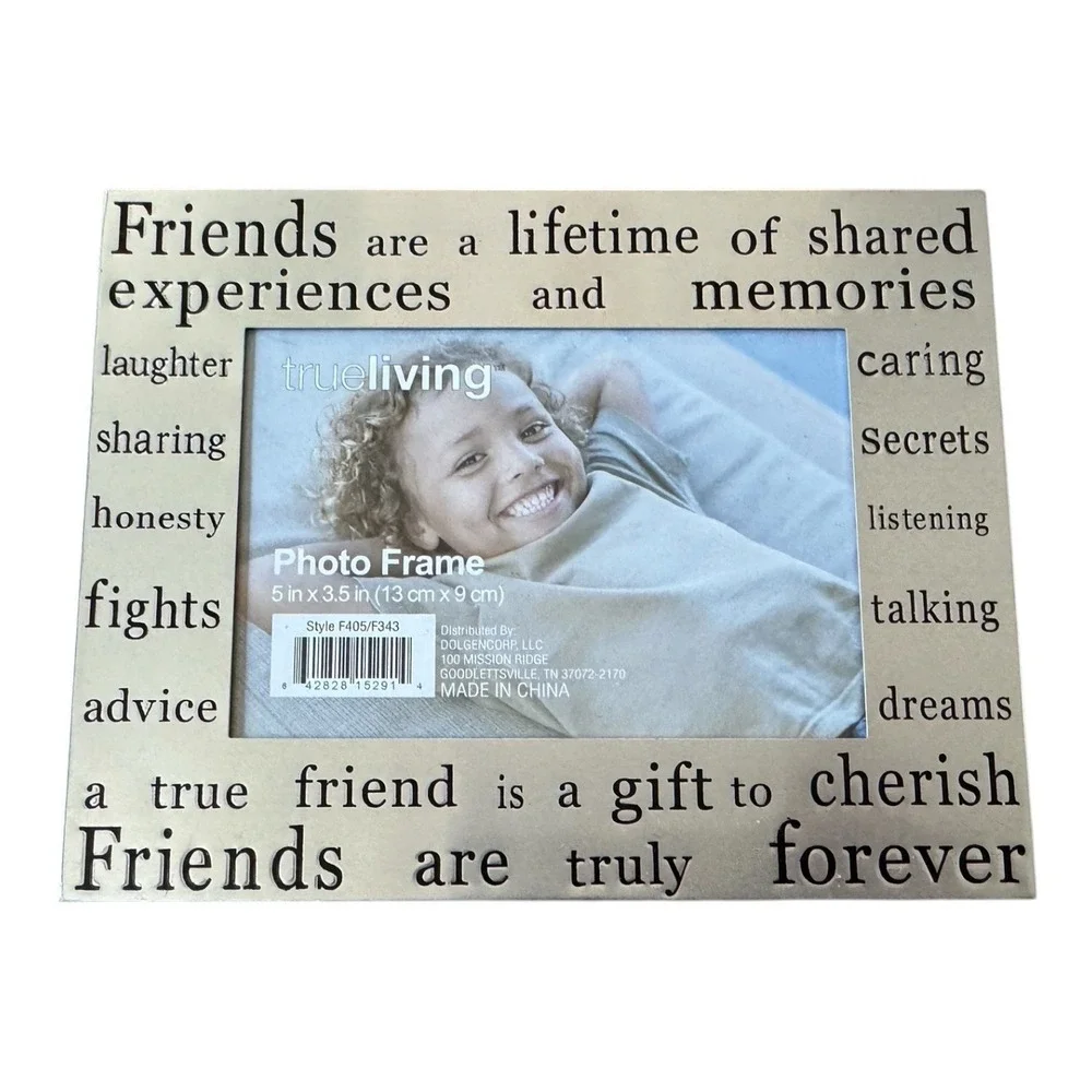 Friends Are Truly Forever Photo Frame 5x3.5 Friendship Quote Tabletop‎ Wall